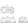 Акриловая ванна VITRA OPTIMUM NEO 150x70 см