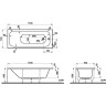 Акриловая ванна VITRA OPTIMUM NEO 170x70 см
