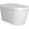Безободковый подвесной унитаз VITRA NEST c функцией биде, встроенным смесителем, с бачком VITRA FRESH для моющего средства дюропластовое сиденье микролифт