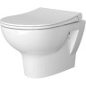 Безободковый подвесной унитаз Vitra Zentrum с тонким дюропластовым сиденьем микролифт