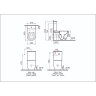 Безободковый унитаз VITRA SENTO RIM-EX 5988B003-0075