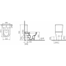 Чаша унитаза-компакта VITRA ZENTRUM