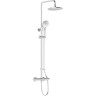 Душевая колонна VITRA AQUAHEAT JOY 220 с верхним душем и термостатическим смесителем для ванны и душа