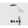 Душевой гарнитур с ручным душем VITRA ORIGIN, цвет черный матовый
