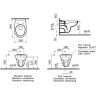 Инсталляция с унитазом VITRA NORMUS L-BOX с быстросъёмным сиденьем с микролифтом, клавиша хром глянцевый