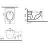 Инсталляция с унитазом VITRA S40 SMOOTHFLUSH с тонким сиденьем с микролифтом клавиша хром глянцевый