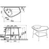 Керамическая столешница под раковину VITRA PLURAL 100 см, цвет матовый белый, левосторонняя