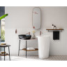 Керамическая столешница под раковину VITRA PLURAL 100 см, цвет матовый белый, правосторонняя