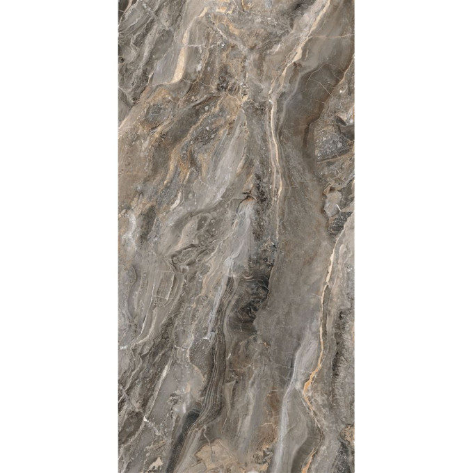 Керамогранит VITRA MARBLESE Ректификат Оробико Темный Греж Полированный 60x120