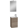 Комплект мебели VITRA MIA 40 см с дверцами (тумба, раковина, зеркало c подсветкой), кордоба