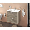 Комплект мебели VITRA MIA 60 см с ящиками (тумба, раковина, зеркало c подсветкой), кордоба