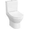 Комплект напольного безободкового унитаза VITRA INTEGRA ROUND OPEN-BACK, тонкое сиденье микролифт, механизм 3/6 л