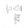 Комплект напольного безободкового унитаза VITRA INTEGRA SQUARE PEN-BACK, тонкое сиденье микролифт, механизм 3/6 л