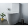Комплект напольного унитаза VITRA SENTO RIM-EX BACK TO WALL, сиденье тонкое микролифт, механизм 3/6 л
