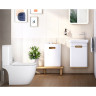 Комплект напольного унитаза VITRA SENTO RIM-EX OPEN BACK, сиденье тонкое микролифт, механизм 3/6 л