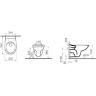 Комплект подвесной безободковый унитаз VITRA S10 SPINFLUSH, система инсталляции VITRA UNO, кнопка UNO глянцевый хром, сиденье микролифт