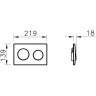 Комплект подвесной безободковый унитаз VITRA S10 SPINFLUSH, система инсталляции VITRA UNO, кнопка UNO глянцевый хром, сиденье микролифт