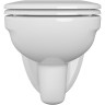 Комплект подвесной унитаз VITRA NORMUS, система инсталляции VITRA V12, кнопка LOOP O глянцевый хром, сиденье стандарт
