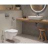 Комплект подвесной унитаз VITRA NORMUS, система инсталляции VITRA V12, кнопка LOOP O матовый хром, сиденье стандарт