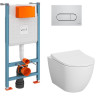 Комплект VITRA L-BOX MIA ROUND кнопка хром