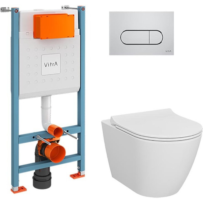 Комплект VITRA L-BOX SANIBELLE кнопка хром