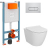 Комплект VITRA L-BOX SANIBELLE кнопка хром