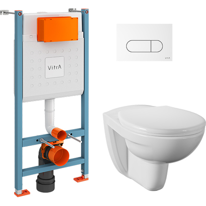 Комплект VITRA NORMUS L-BOX кнопка белая