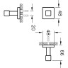 Крючок для халата VITRA Q-LINE, цвет хром