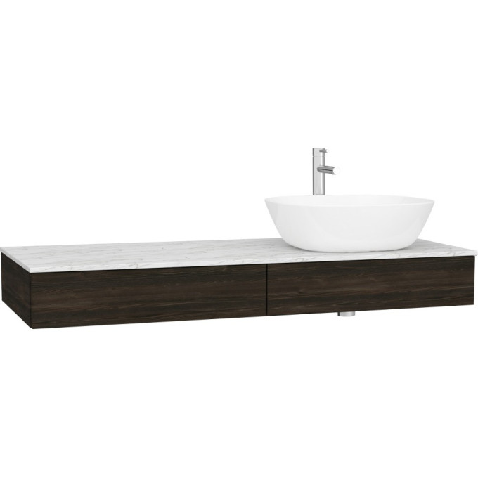 Модуль под раковину VITRA ORIGIN 120 см с выдвижным ящиком, правосторонний, темный вяз