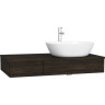 Модуль под раковину VITRA ORIGIN 90 см с выдвижным ящиком, правосторонний, темный вяз