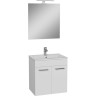 Набор VITRA MIA 60 см с дверцами (раковина, шкаф под раковину, зеркало), цвет белый глянцевый