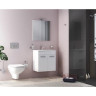 Набор VITRA MIA 60 см с дверцами (раковина, шкаф под раковину, зеркало), цвет белый глянцевый