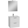 Набор VITRA MIA 60 см с выдвижными ящиками (раковина, шкаф под раковину, зеркало), цвет белый глянцевый