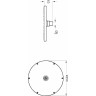 Набор встроенной душевой системы VITRA ORIGIN, хром