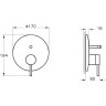 Набор встроенной душевой системы VITRA ORIGIN, матовый черный