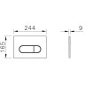Панель смыва VITRA ROOT ROUND, медь