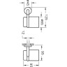 Подстаканник для зубных щеток VITRA MINIMAX, глянцевый хром