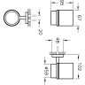 Подстаканник для зубных щеток VITRA Q-LINE, хром