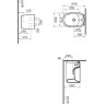 Подвесное биде VITRA PLURAL, цвет Матовый Черный