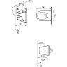 Подвесной безободковый унитаз VITRA INTEGRA ROUND