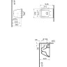 Подвесной безободковый унитаз VITRA INTEGRA SQUARE