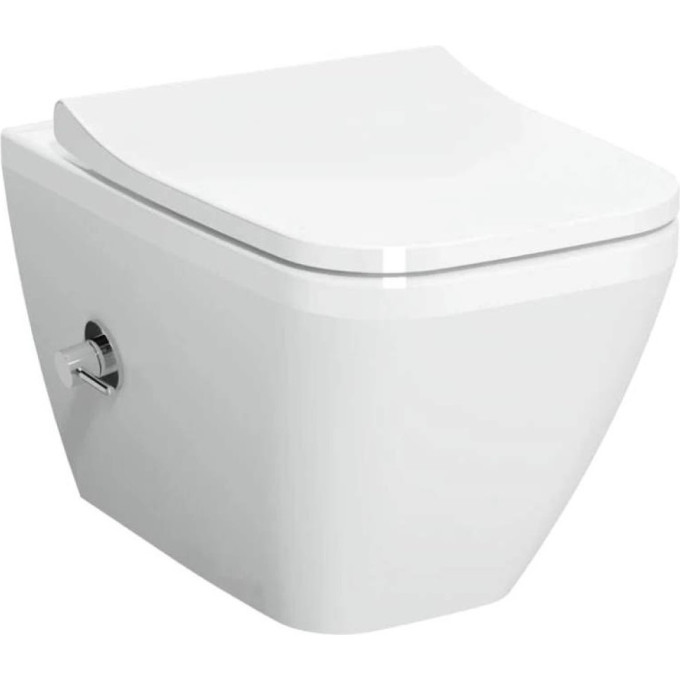 Подвесной безободковый унитаз VITRA INTEGRA SQUAREI, с функцией биде и встроенным смесителем