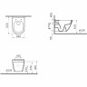 Подвесной безободковый унитаз VITRA S50 RIM-EX