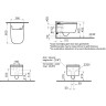 Подвесной безободковый унитаз VITRA V-CARE BASIC
