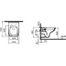 Подвесной унитаз VITRA S20 безободковый