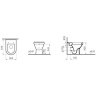 Приставной напольный унитаз VITRA S50