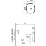 Раковина-чаша VITRA PLURAL низкая, квадратная 45 cм, цвет Матовый Черный