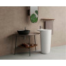 Раковина-чаша VITRA PLURAL низкая, треугольная 47 cм, цвет Матовый Черный