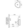 Раковина-чаша VITRA PLURAL низкая, треугольная 47 cм, цвет Матовый Черный