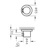 Шланговое подключение VITRA ORIGIN , настенный крепеж